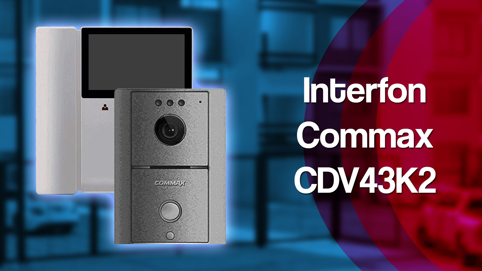 video youtube interfon con camara commax cdv43