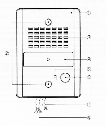 diagrama partes de audio interfon